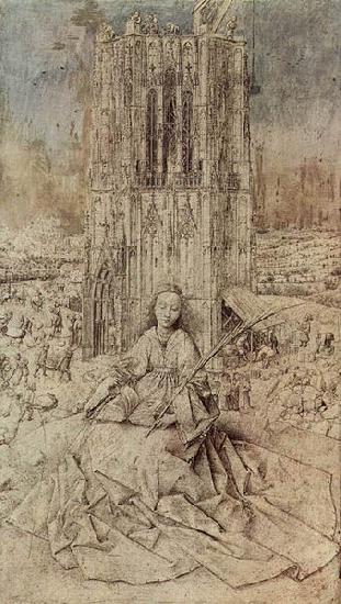 Jan Van Eyck Die Hl. Barbara china oil painting image